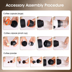 Portable capsule coffee machine small household coffee pot heated household electric espresso machine