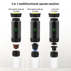 3-in-1 Portable Espresso Maker – USB-C Rechargeable Travel Coffee Machine