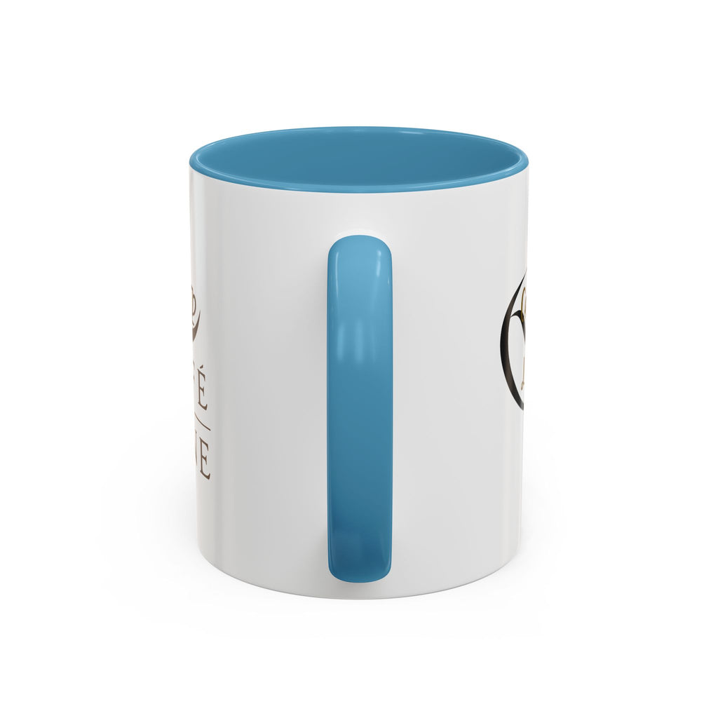 Café de Lune Accent Coffee Mug – French Café Logo Ceramic Mug (11/15 oz)