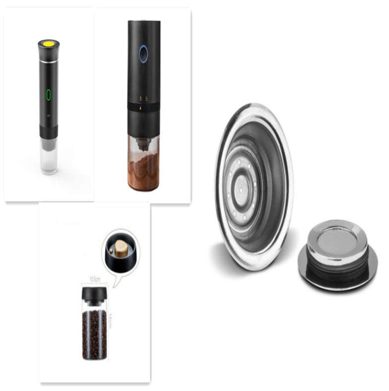 3-in-1 Portable Espresso Maker – USB-C Rechargeable Travel Coffee Machine