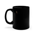 Taza de café negra "Bean There, Brewed That"