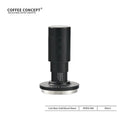 Coffee Concept 58mm espresso tamper tool with measurement markings on base