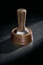 Walnut Espresso Tool Organizer Stand - Multi-Slot Storage for Tamper & Distributor Under $36