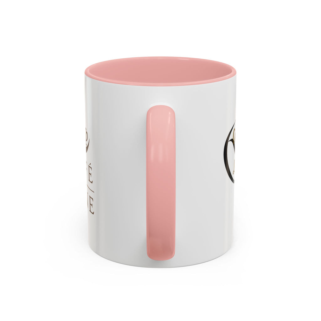 Café de Lune Accent Coffee Mug – French Café Logo Ceramic Mug (11/15 oz)