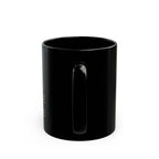 Cafe de Lune Black Ceramic Mug – Gold Moon Coffee Logo (11oz & 15oz)
