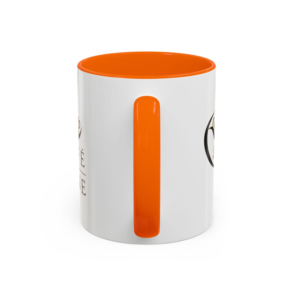 Café de Lune Accent Coffee Mug – French Café Logo Ceramic Mug (11/15 oz)