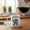 Taza de Cerámica — "Querías los frijoles, ahora tienes los posos" Regalo rústico para amantes del café (325 ml y 440 ml)