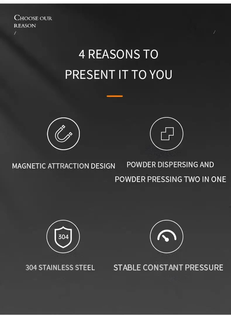Espresso tamper and WDT tool set feature graphic on dark background, showing product icons.