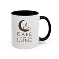 Café de Lune Accent Coffee Mug – French Café Logo Ceramic Mug (11/15 oz)