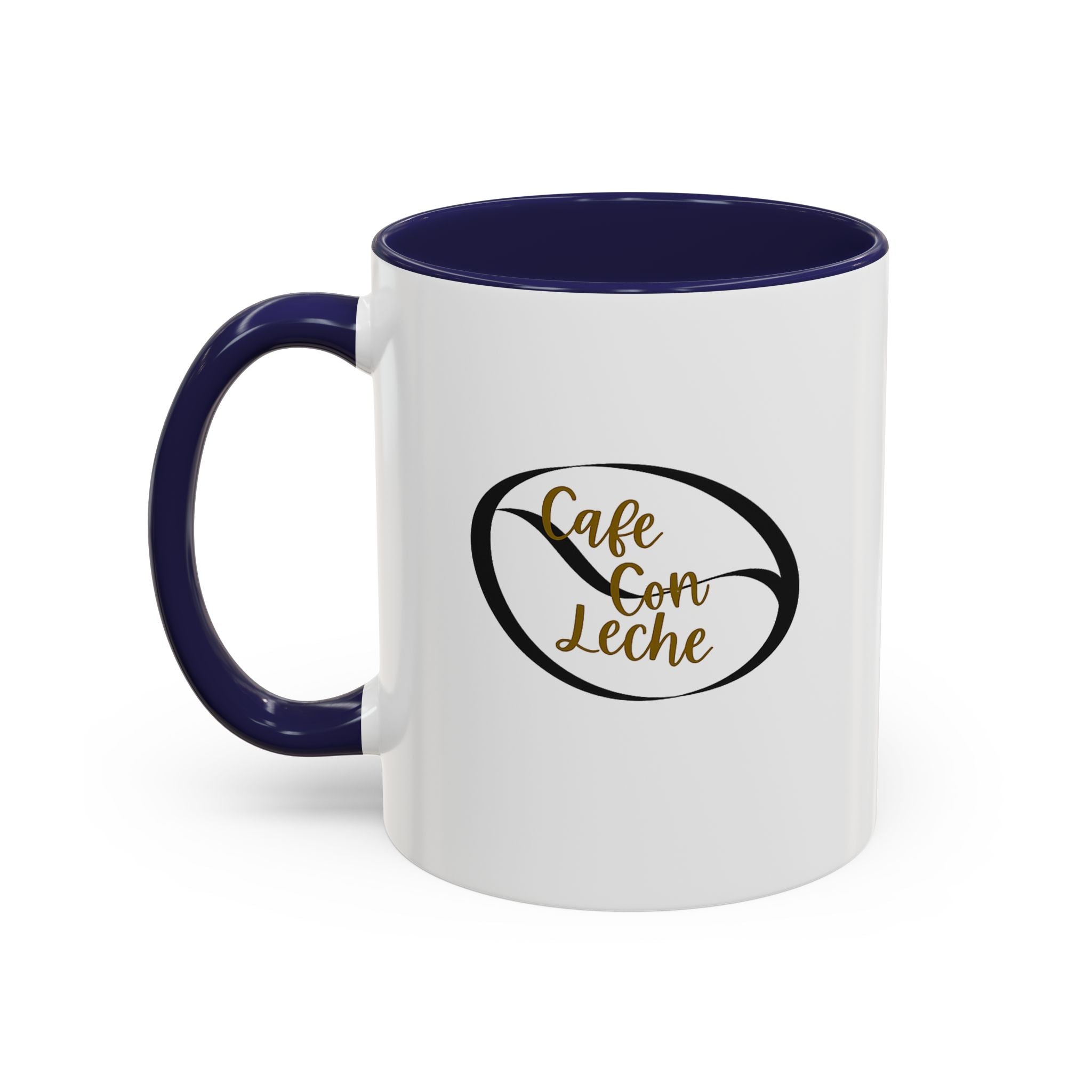 Café de Lune Accent Coffee Mug – French Café Logo Ceramic Mug (11/15 oz)