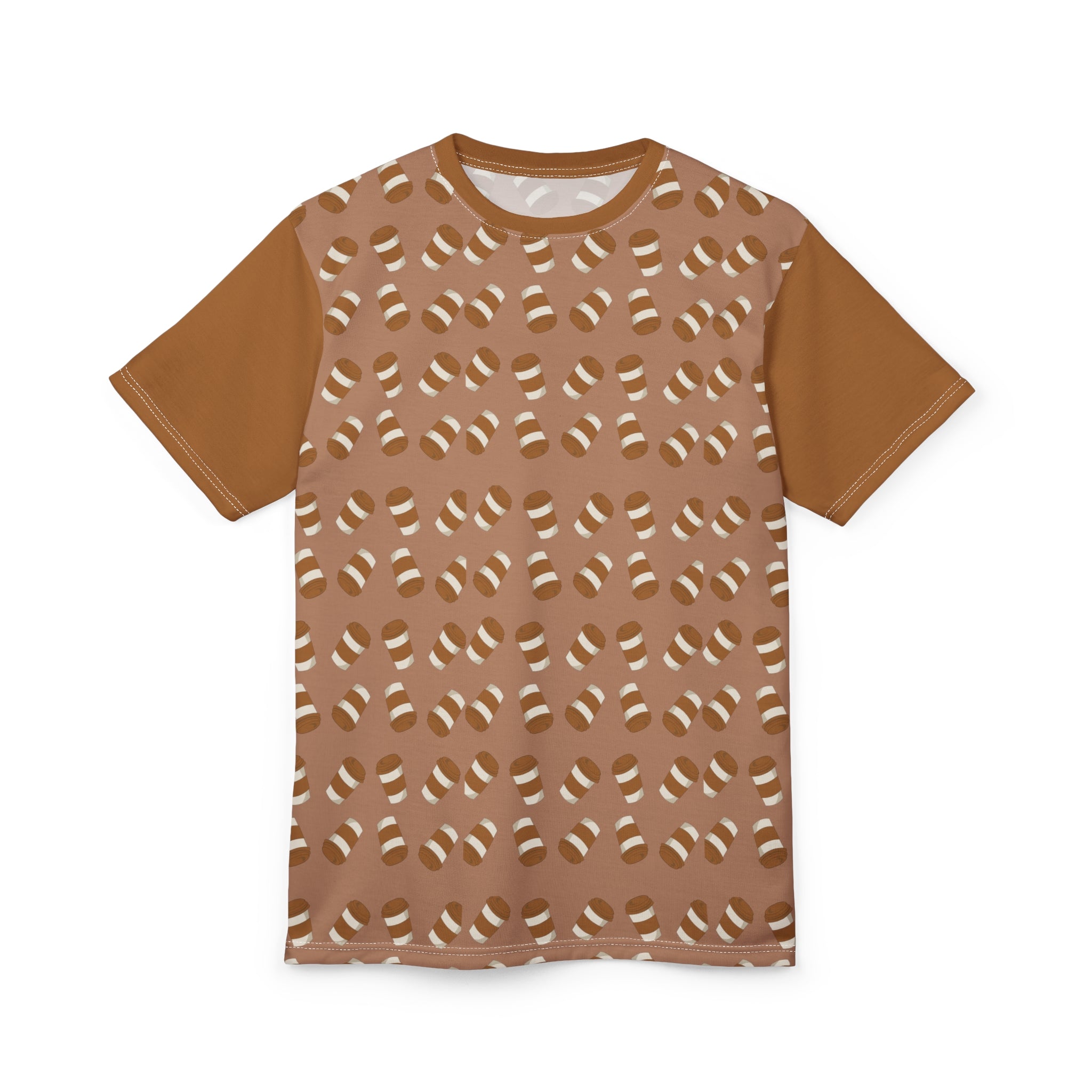 Caramel Candy Pattern Tee — All-Over Print Cut & Sew T-Shirt