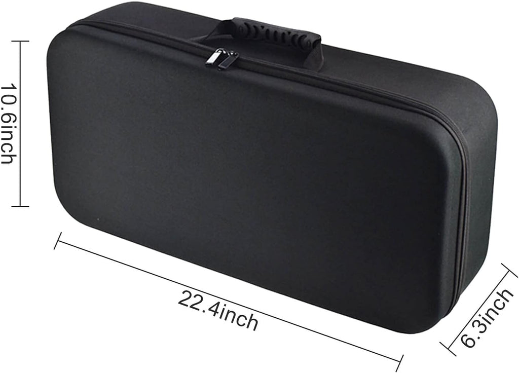 Black zippered travel case for all-in-one pour over coffee maker set