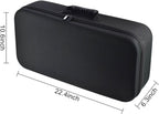Black zippered travel case for all-in-one pour over coffee maker set