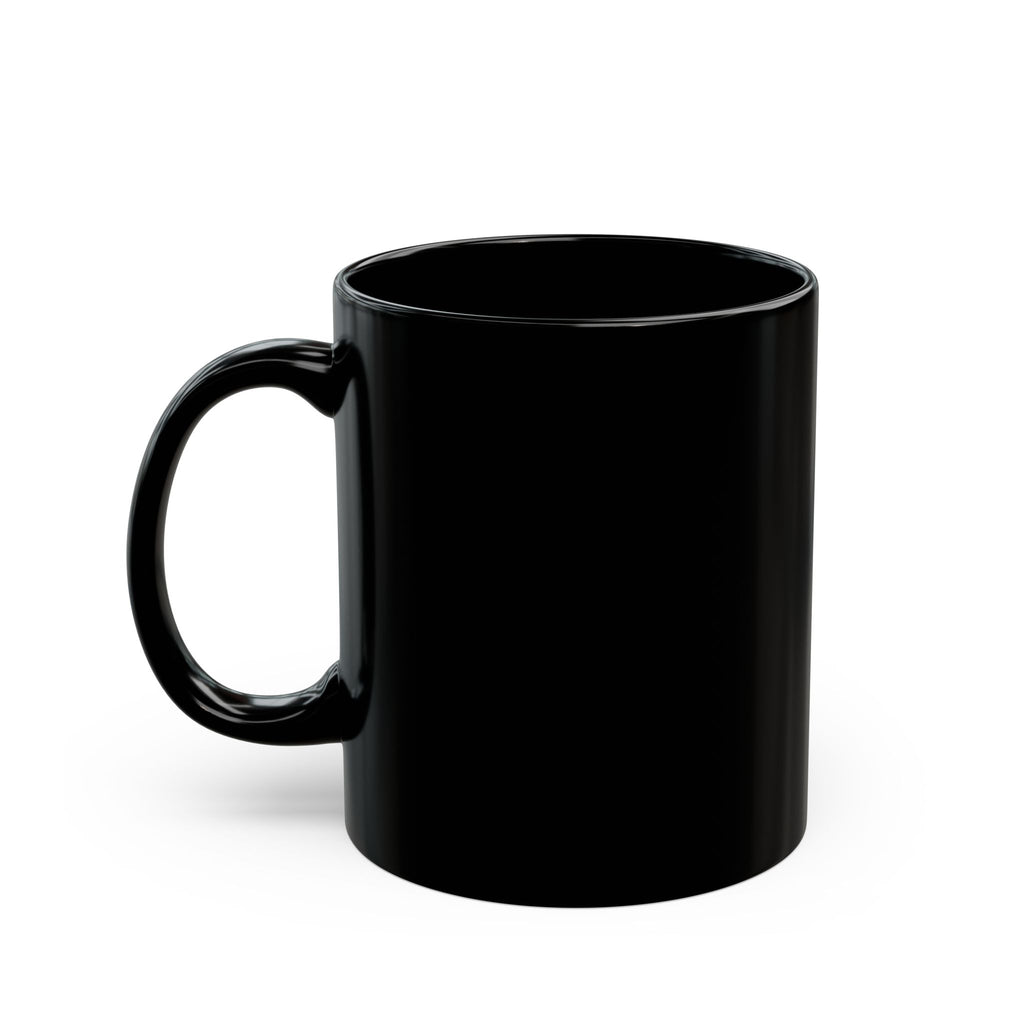 Cafe de Lune Black Ceramic Mug – Gold Moon Coffee Logo (11oz & 15oz)