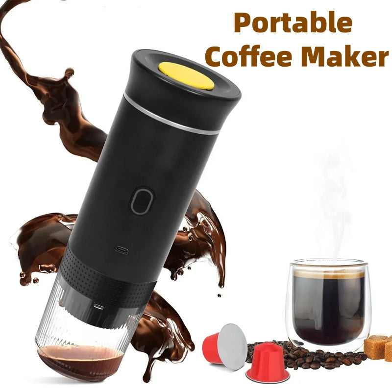 3-in-1 Portable Espresso Maker – USB-C Rechargeable Travel Coffee Machine