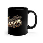 Brewer's Pride Coffee Mug — "Bean There, Brewed That" 11oz Black Ceramic