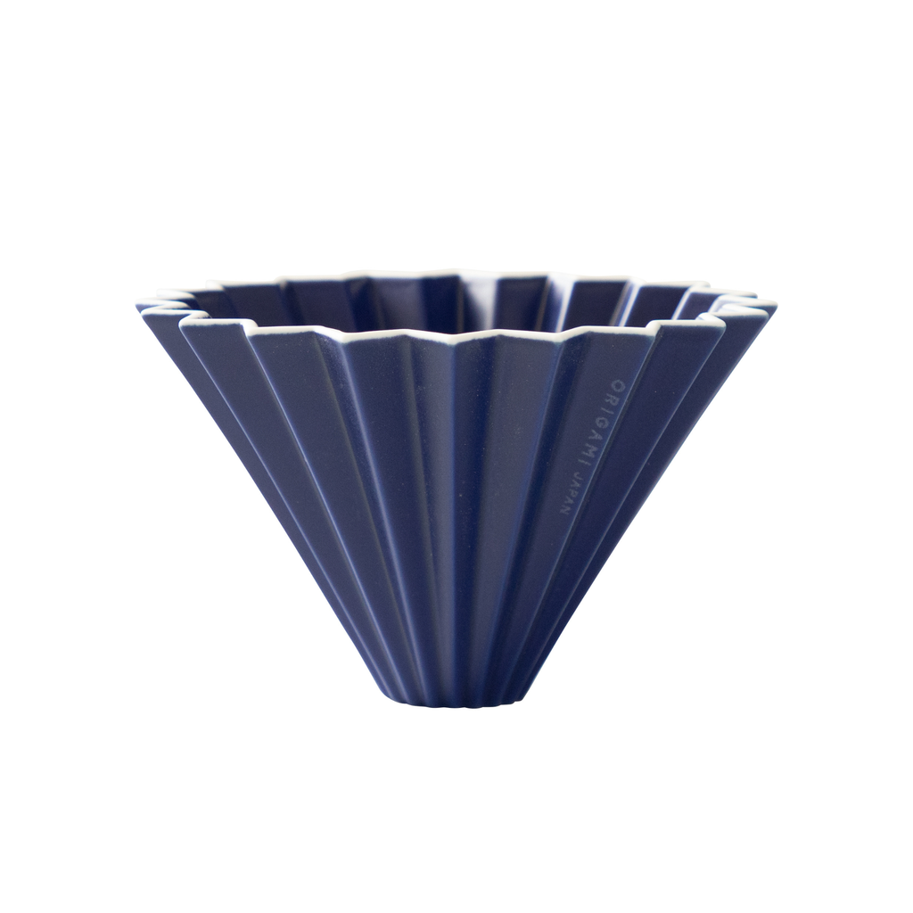 Origami - Pour Over Coffee Dripper - Porcelain - Matte Navy