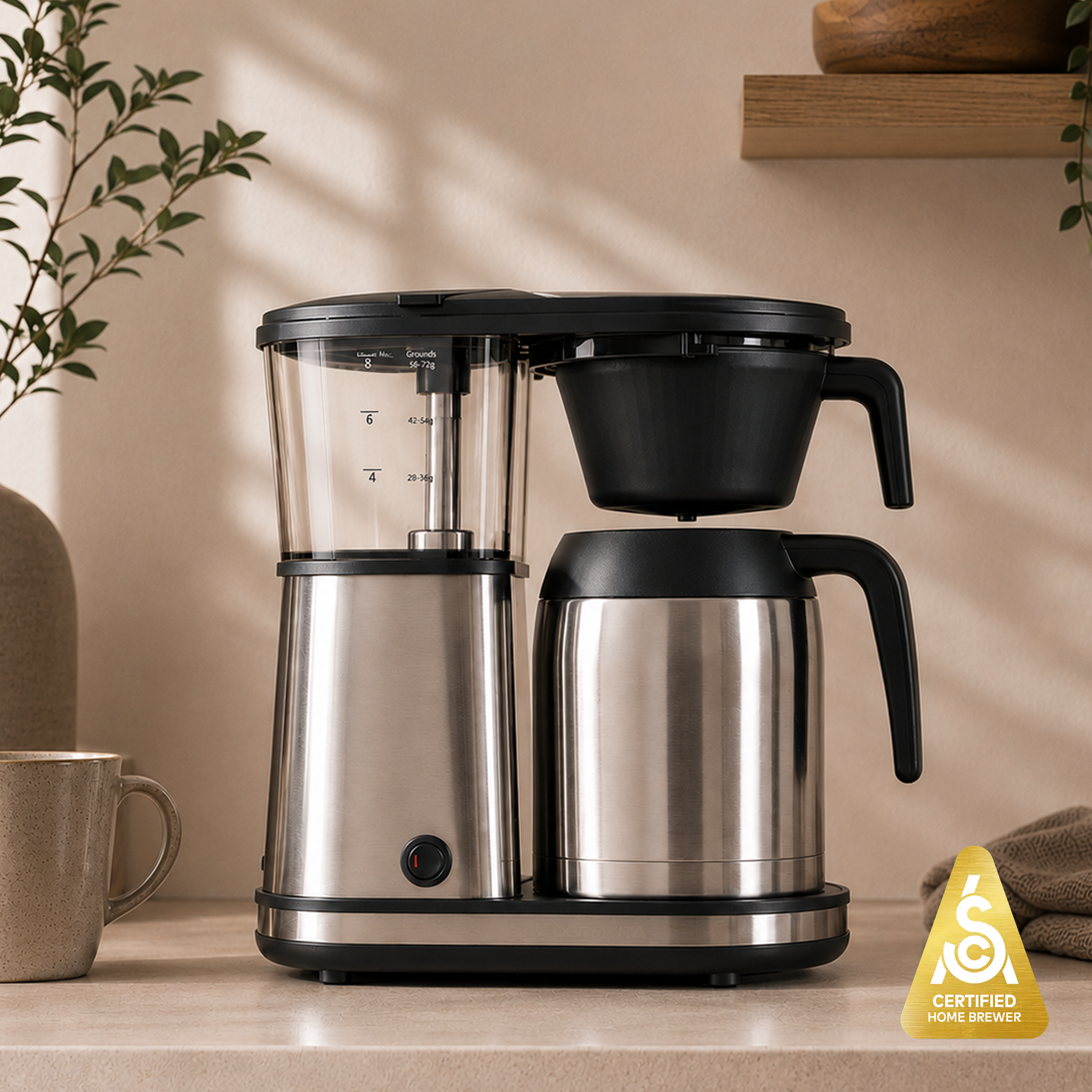 Bonavita Connoisseur 8-Cup Drip Coffee Maker – SCA Certified, Thermal Carafe