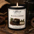 Vela distintiva de café negro