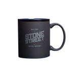 Taza de diseño mate Stone Street Coffee