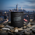 Taza de diseño mate Stone Street Coffee
