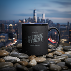 Taza de diseño mate Stone Street Coffee