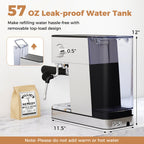 Espresso Machine 20 Bar Compact Stainless Steel Coffee Maker with Milk Frother-Silver