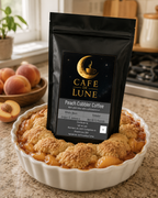 Café de durazno cobbler