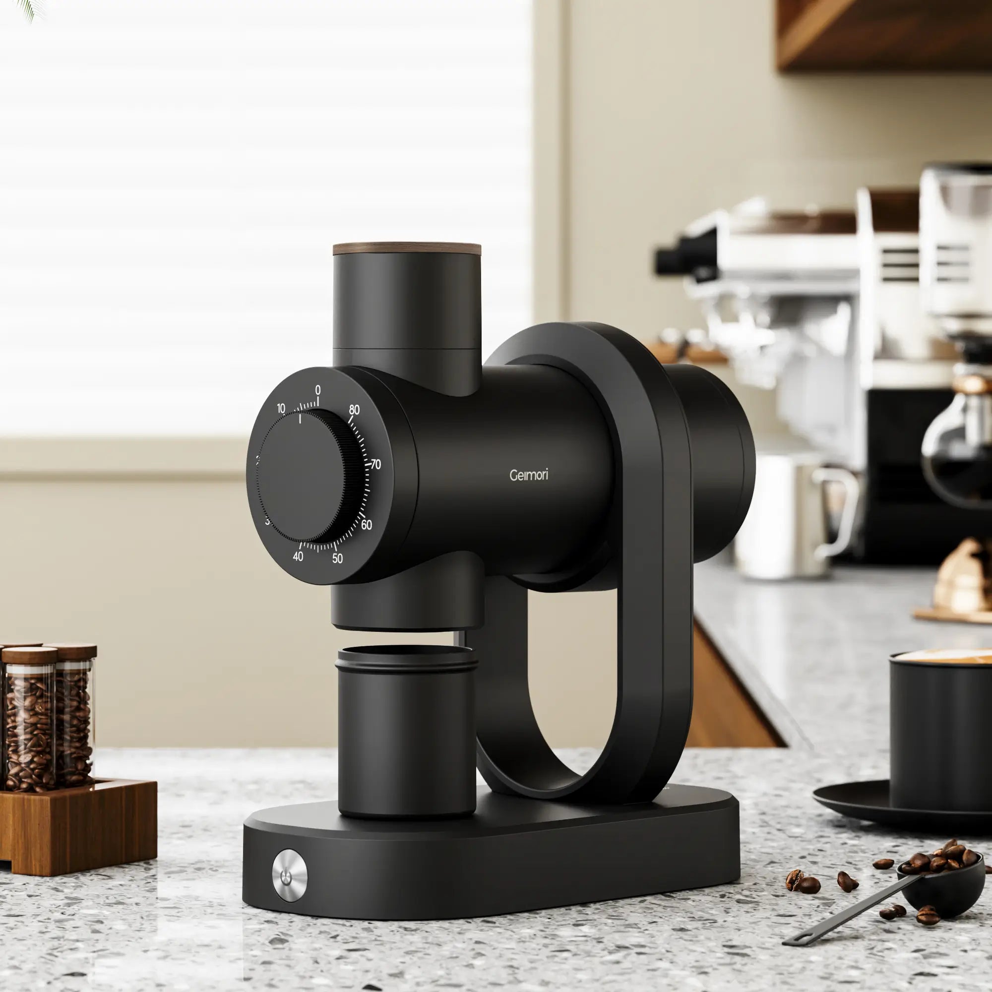 Geimori GU64 Flat Burr Coffee Grinder – 64mm, 150W BLDC, Single Dose