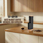 Geimori T38 Plus Electric Coffee Grinder – 38mm Conical Burr, Espresso & Filter