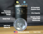 History: Don't Make Me Repeat Myself - Insulated Coffee Tumbler Cup with Sliding Lid - Stainless Steel Travel Mug - Unique Teacher Gifts for Women and Men