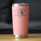 History: Don't Make Me Repeat Myself - Insulated Coffee Tumbler Cup with Sliding Lid - Stainless Steel Travel Mug - Unique Teacher Gifts for Women and Men