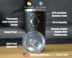 Time To Chill - Insulated Coffee Tumbler Cup with Sliding Lid - Stainless Steel Travel Mug - Cute Penguin Gifts for Women and Men