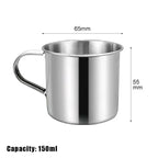 Stainless Steel Coffee Mug with Handle | Portable Travel Camping Cup