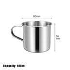 Stainless Steel Coffee Mug with Handle | Portable Travel Camping Cup