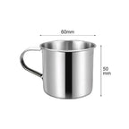 Stainless Steel Coffee Mug with Handle | Portable Travel Camping Cup