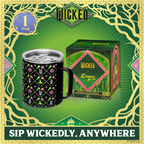 Wicked Officially Licensed Black Stainless Steel Camp Mug – 12oz Insulated Travel Mug