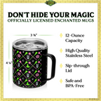 Wicked Officially Licensed Black Stainless Steel Camp Mug – 12oz Insulated Travel Mug