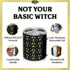 Wicked Officially Licensed Black Stainless Steel Camp Mug – 12oz Insulated Travel Mug