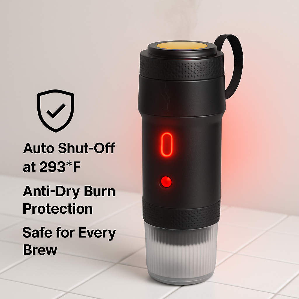 Portable Electric Espresso Machine – 20 Bar, 7500mAh Battery, USB & Car Charger