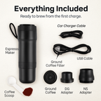 Portable Electric Espresso Machine – 20 Bar, 7500mAh Battery, USB & Car Charger