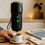 Portable Electric Espresso Machine – 20 Bar, 7500mAh Battery, USB & Car Charger