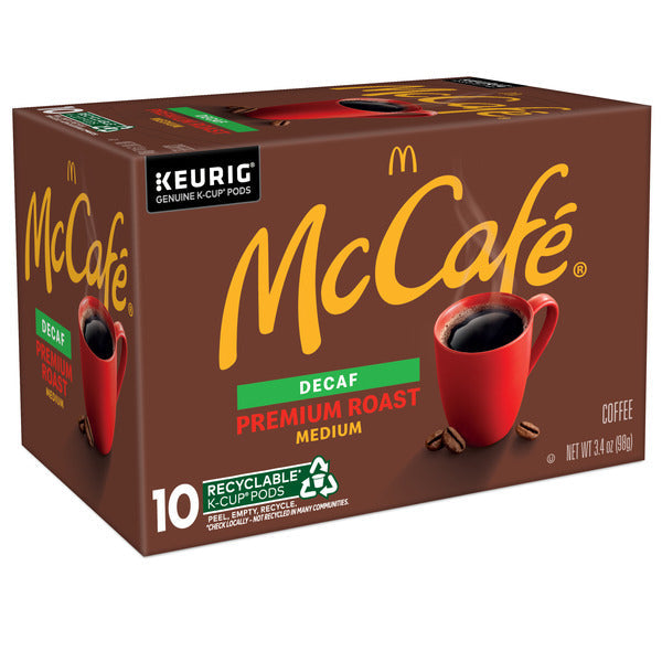 McDonald’s McCafé Decaf Premium Roast Medium Coffee K-Cup