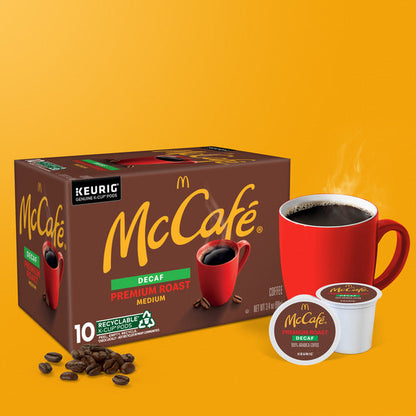 McDonald’s McCafé Decaf Premium Roast Medium Coffee K-Cup