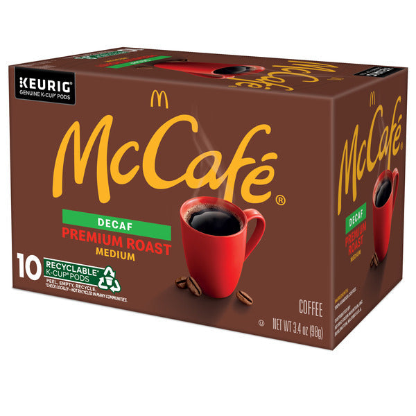 McDonald’s McCafé Decaf Premium Roast Medium Coffee K-Cup