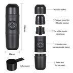 Portable Manual Espresso Maker – 8 Bar Piston, No Electricity, Travel Ready
