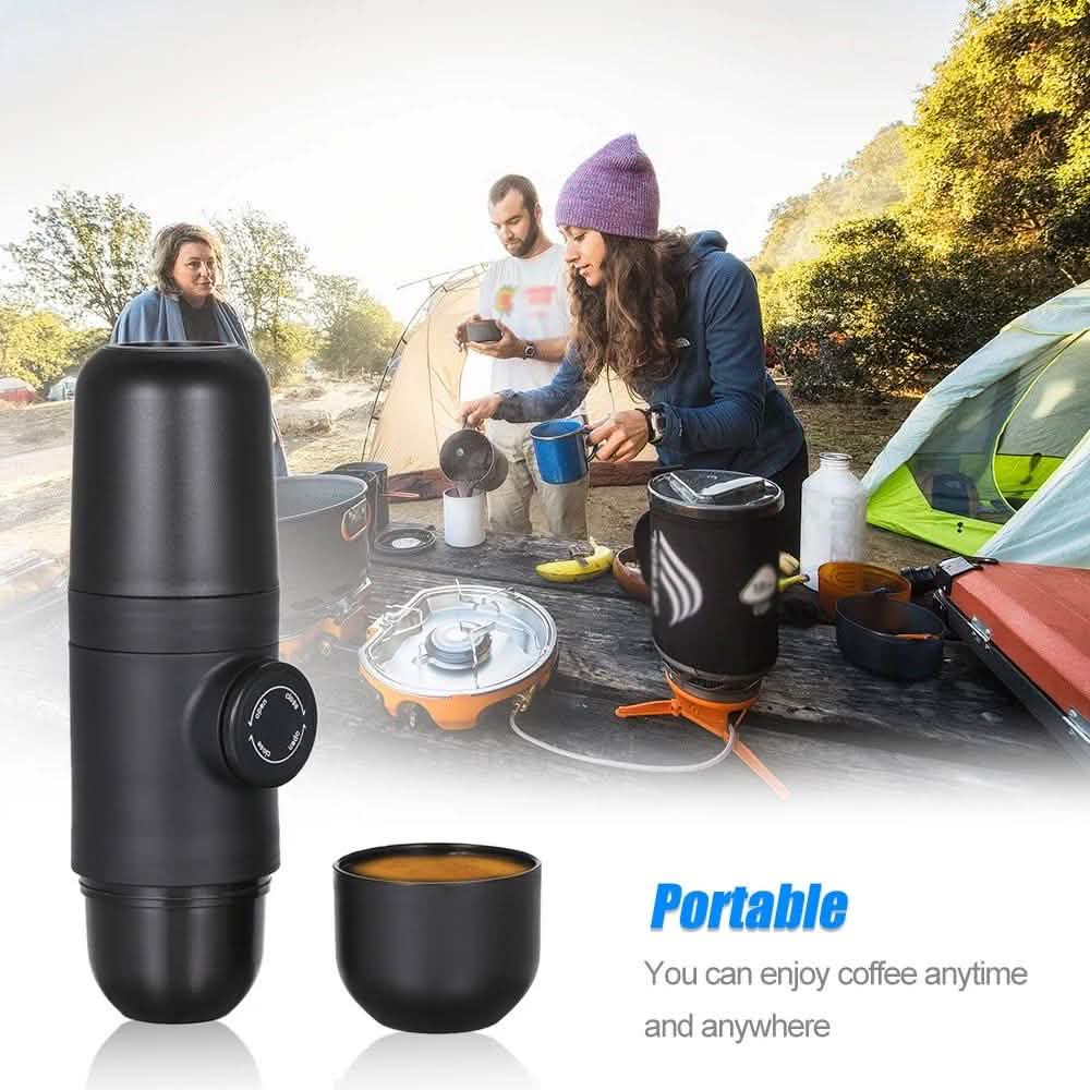 Portable Manual Espresso Maker – 8 Bar Piston, No Electricity, Travel Ready