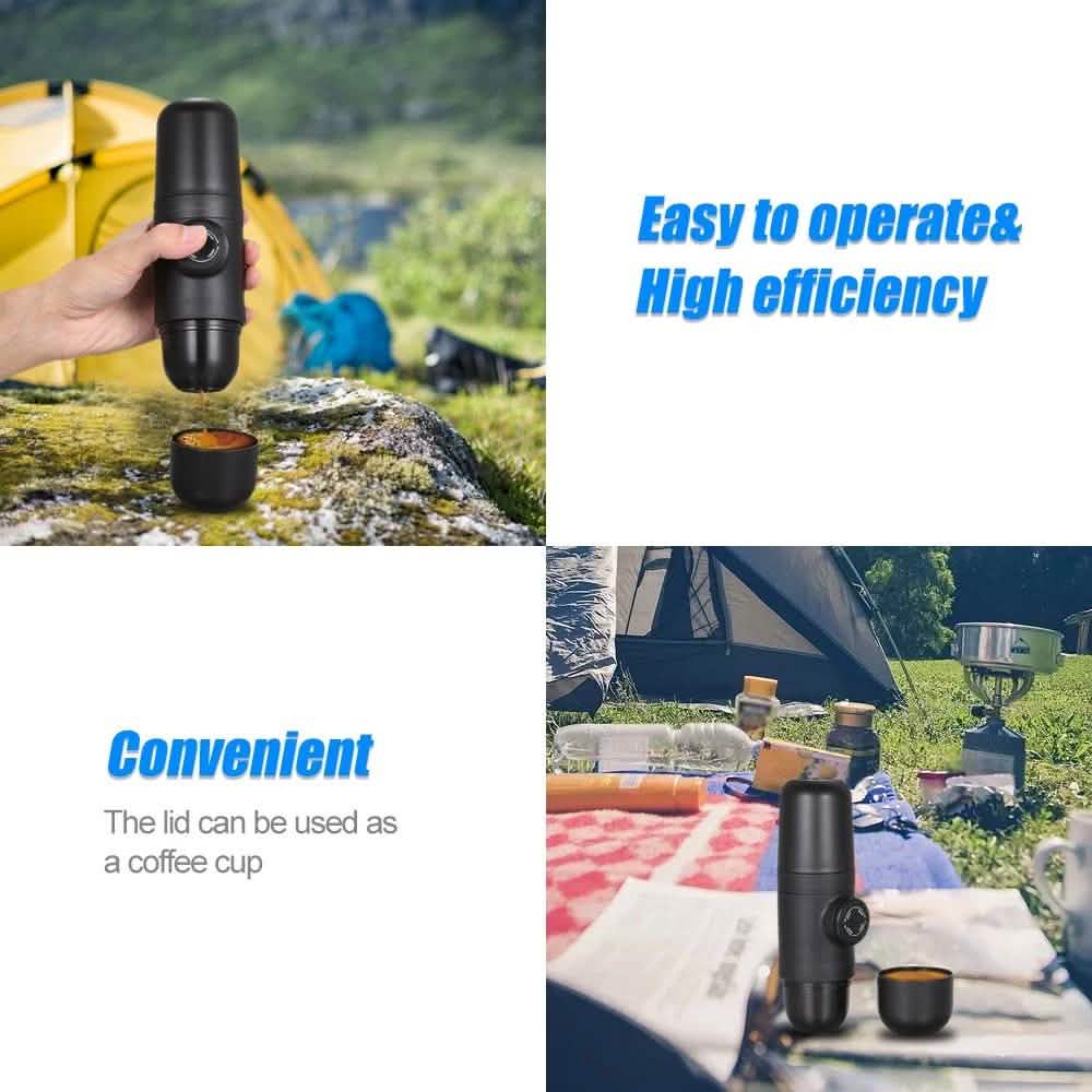Portable Manual Espresso Maker – 8 Bar Piston, No Electricity, Travel Ready