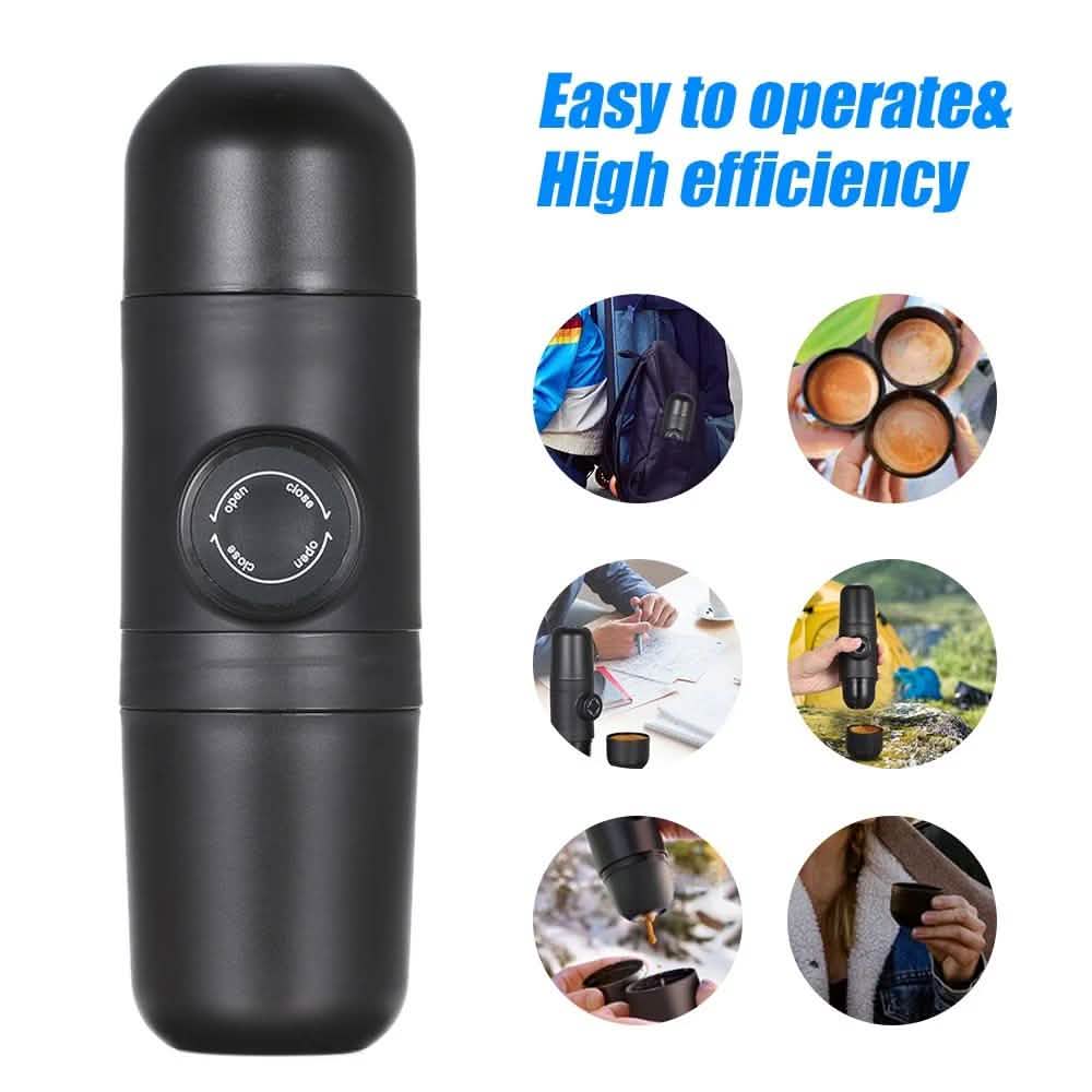 Portable Manual Espresso Maker – 8 Bar Piston, No Electricity, Travel Ready
