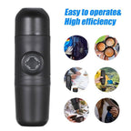 Portable Manual Espresso Maker – 8 Bar Piston, No Electricity, Travel Ready